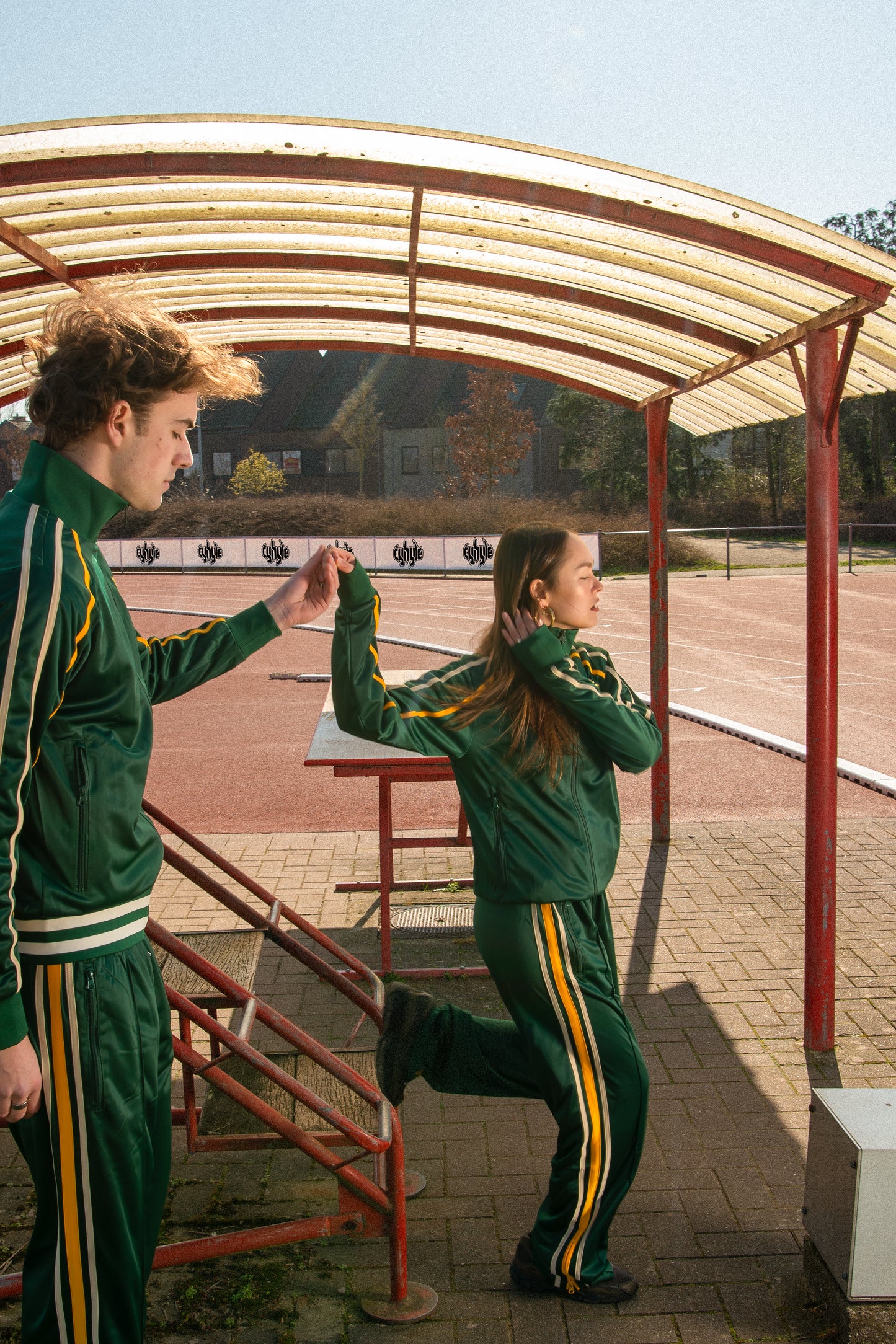 track jacket - green