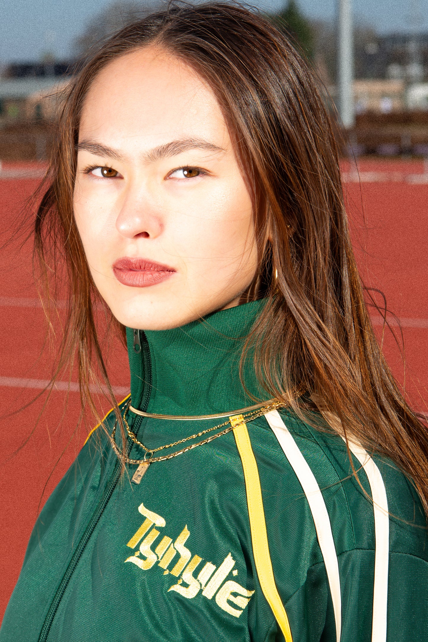 track jacket - green