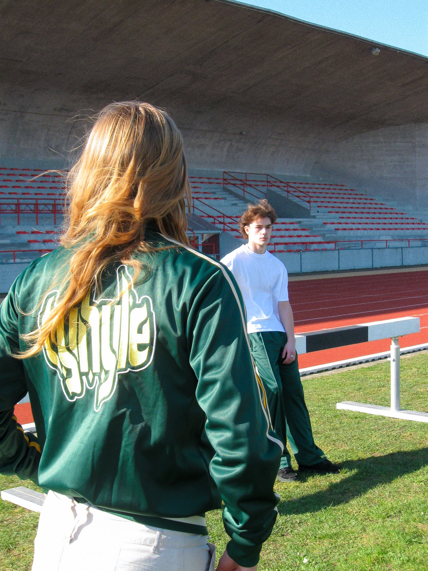 track jacket - green