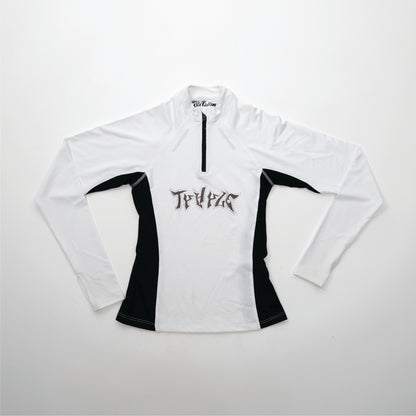 WHITE LIMITED ZIPPER LONGSLEEVE